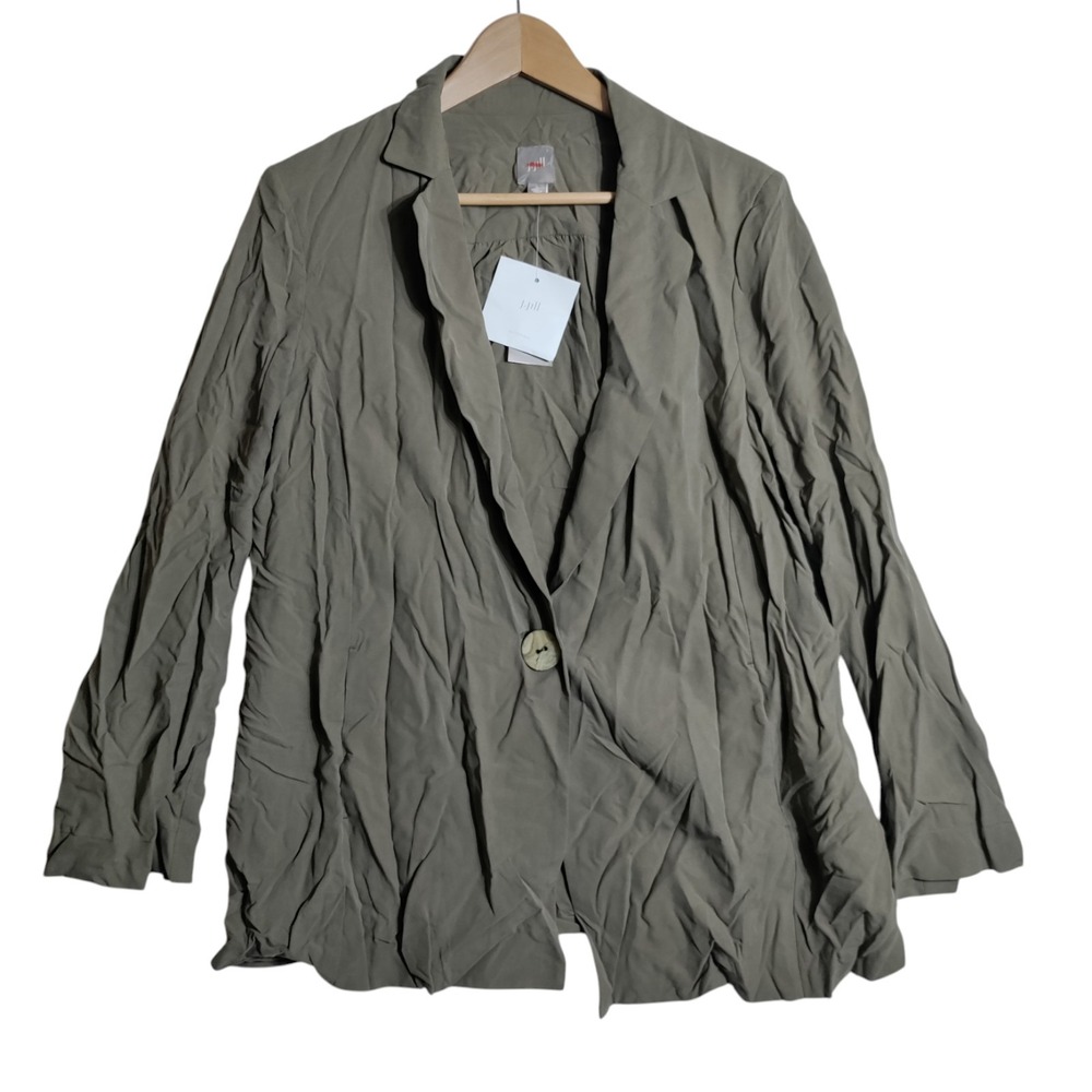 J. Jill Silk‎ Jacket Woman's Size Large Belted New